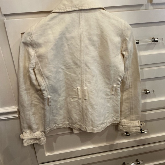 Burberry Cream Double-Breasted Pea Coat - Picture 11 of 11